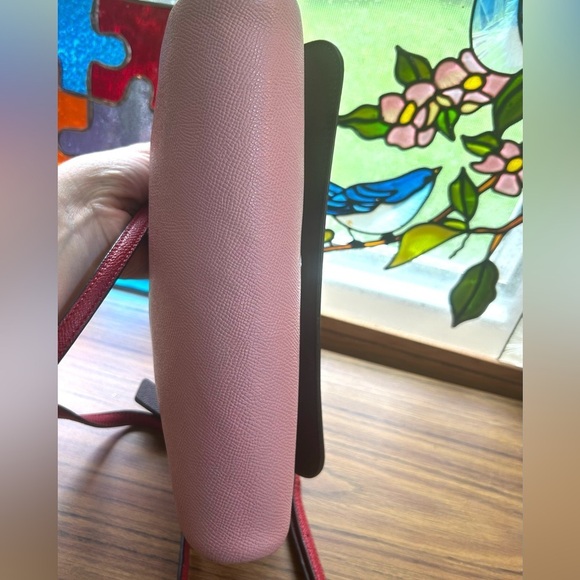 Coach Colorblock Satchel | Pink Red Plum Leather‎ | Preppy Chic Y2K Quiet Luxury - Picture 6 of 11